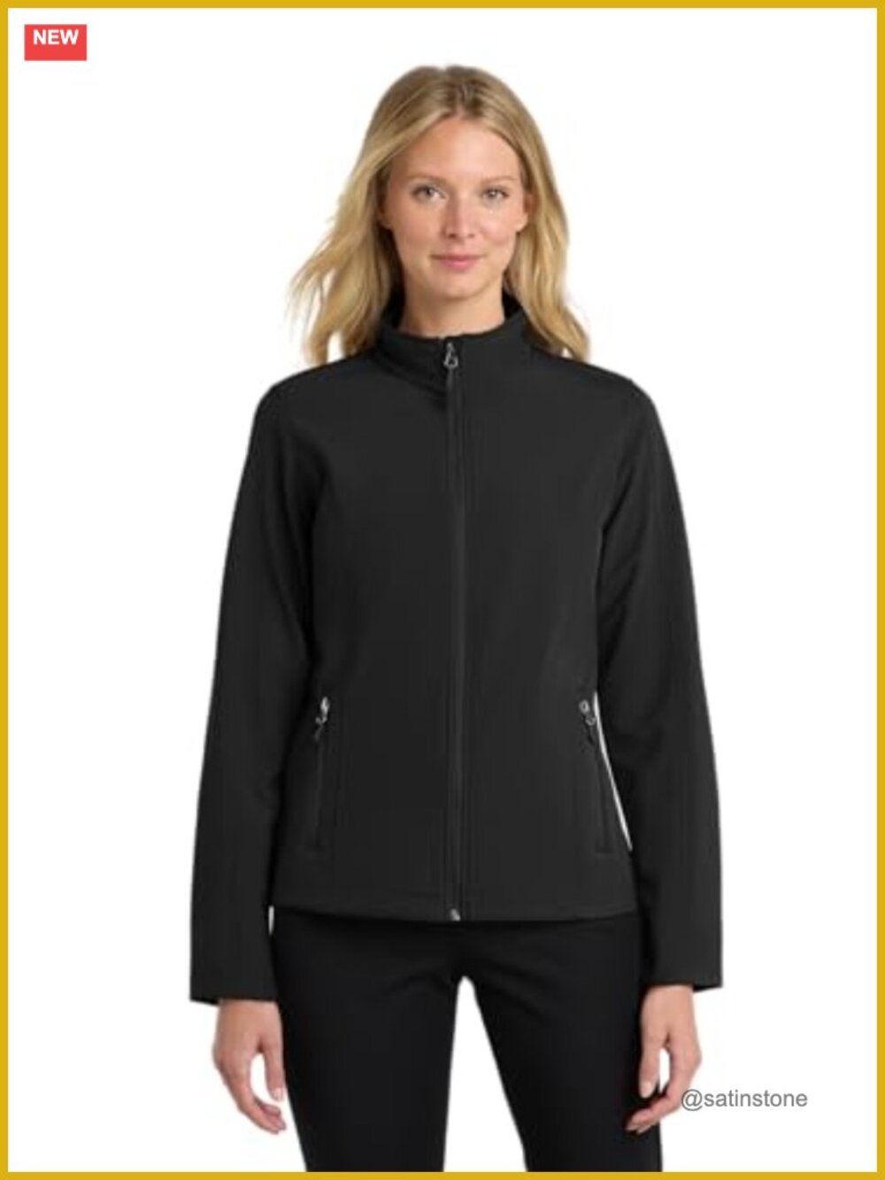 Women's Waterproof Soft Shell Jacket with Microfleece Lining